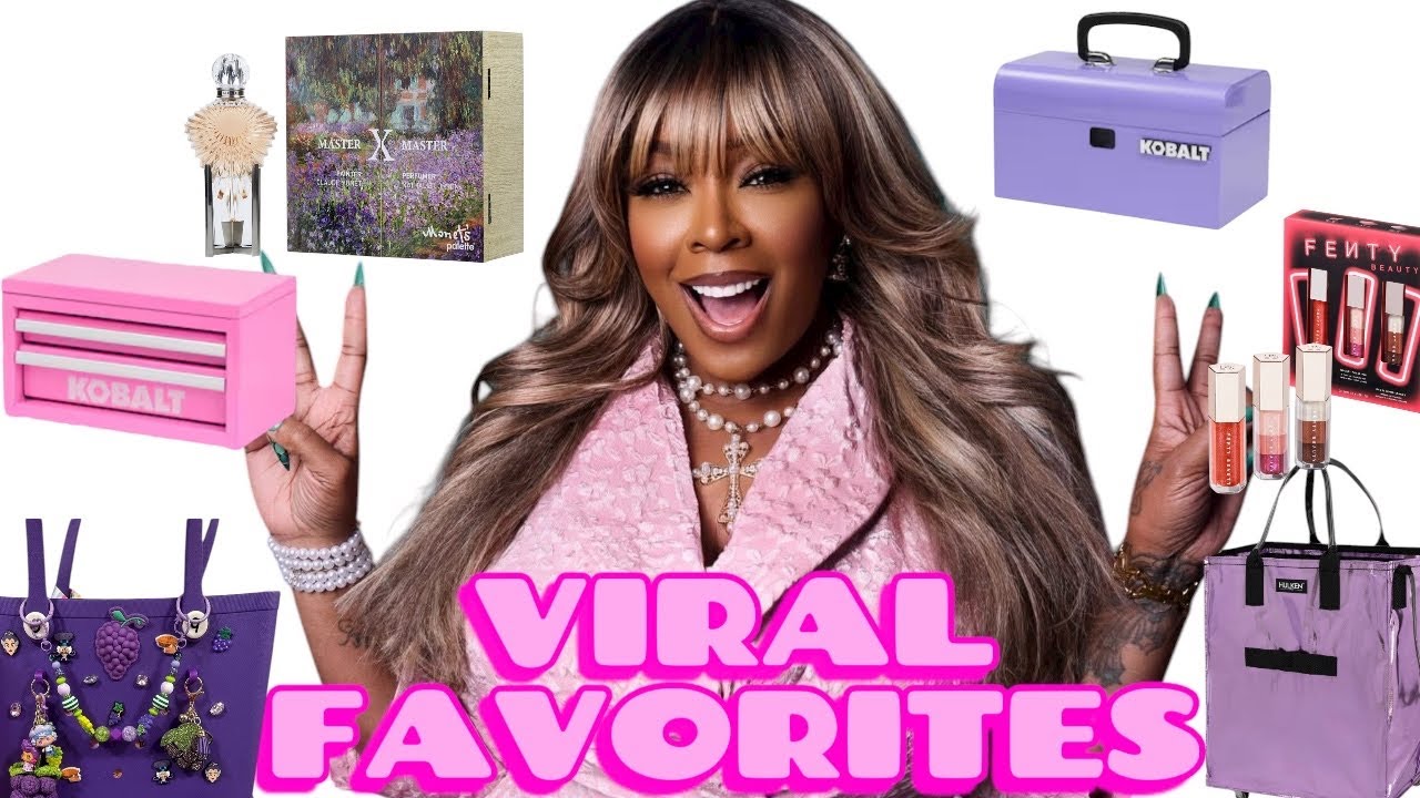 YouTube post by @PlatinumD for Sacheu. Caption reads: FAVORITES!VIRAL TIKTOK TOOL BOX*FENTY SETS*NEW....
