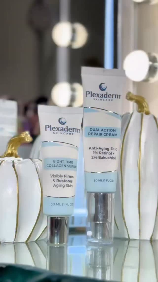 Instagram post by @makeupbysharonjoy for Plexaderm. Caption reads: Here are 2 Plexaderm products that I’ve added into....