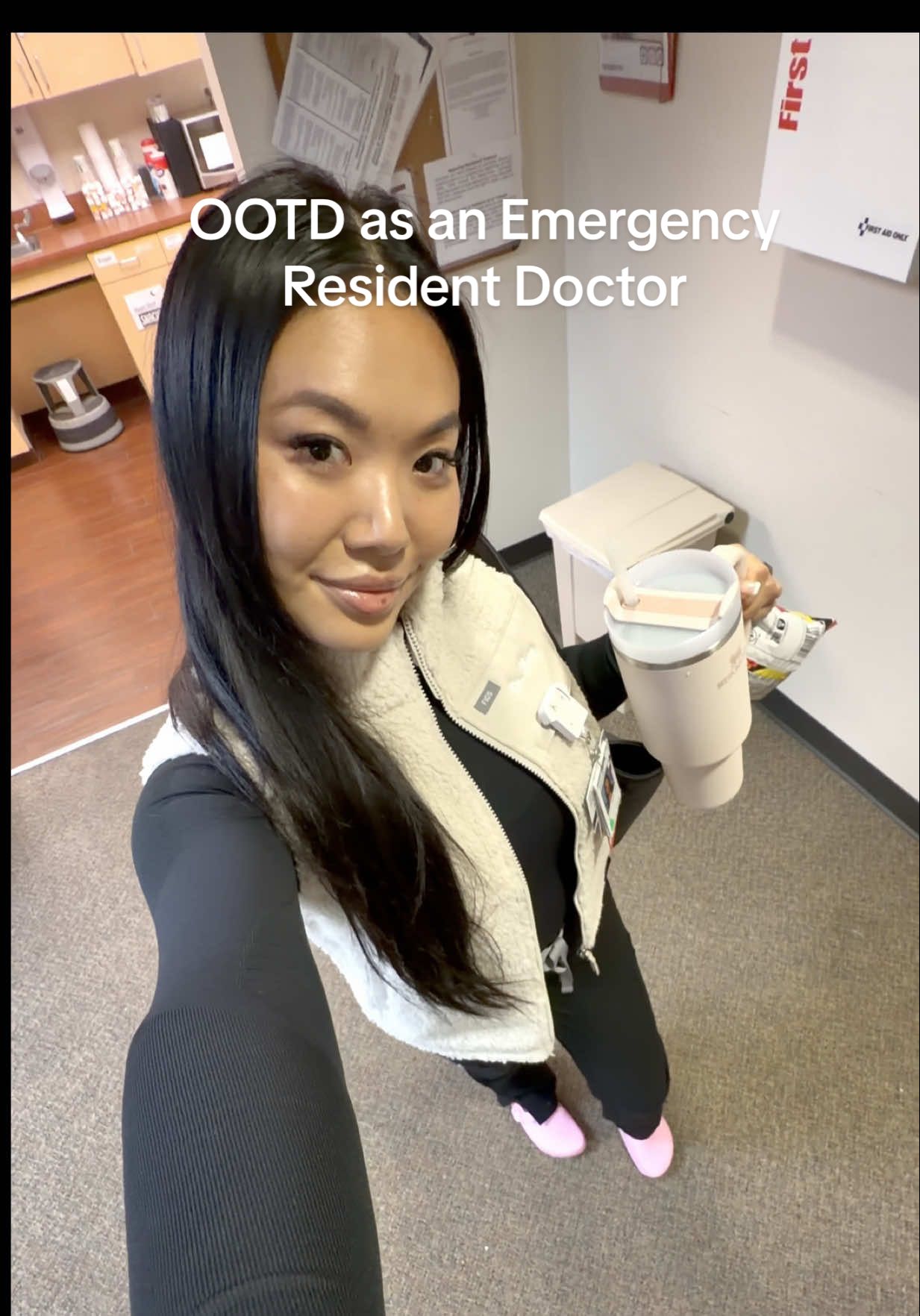 TikTok post by @drserena for ZARA. Caption reads: [...] @wearfigs @BIRKENSTOCK USA @BIRKENSTOCK....