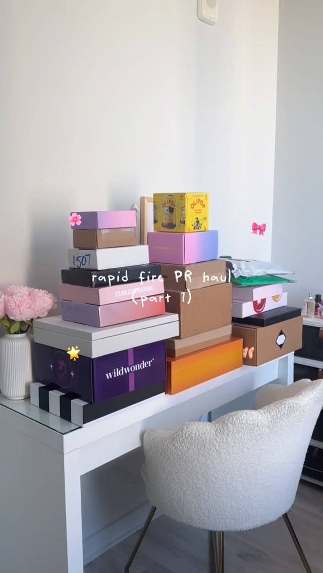 Instagram post by @thatgirlsow for Kate Somerville. Caption reads: part 1 of some recent PR I received (haul after a....