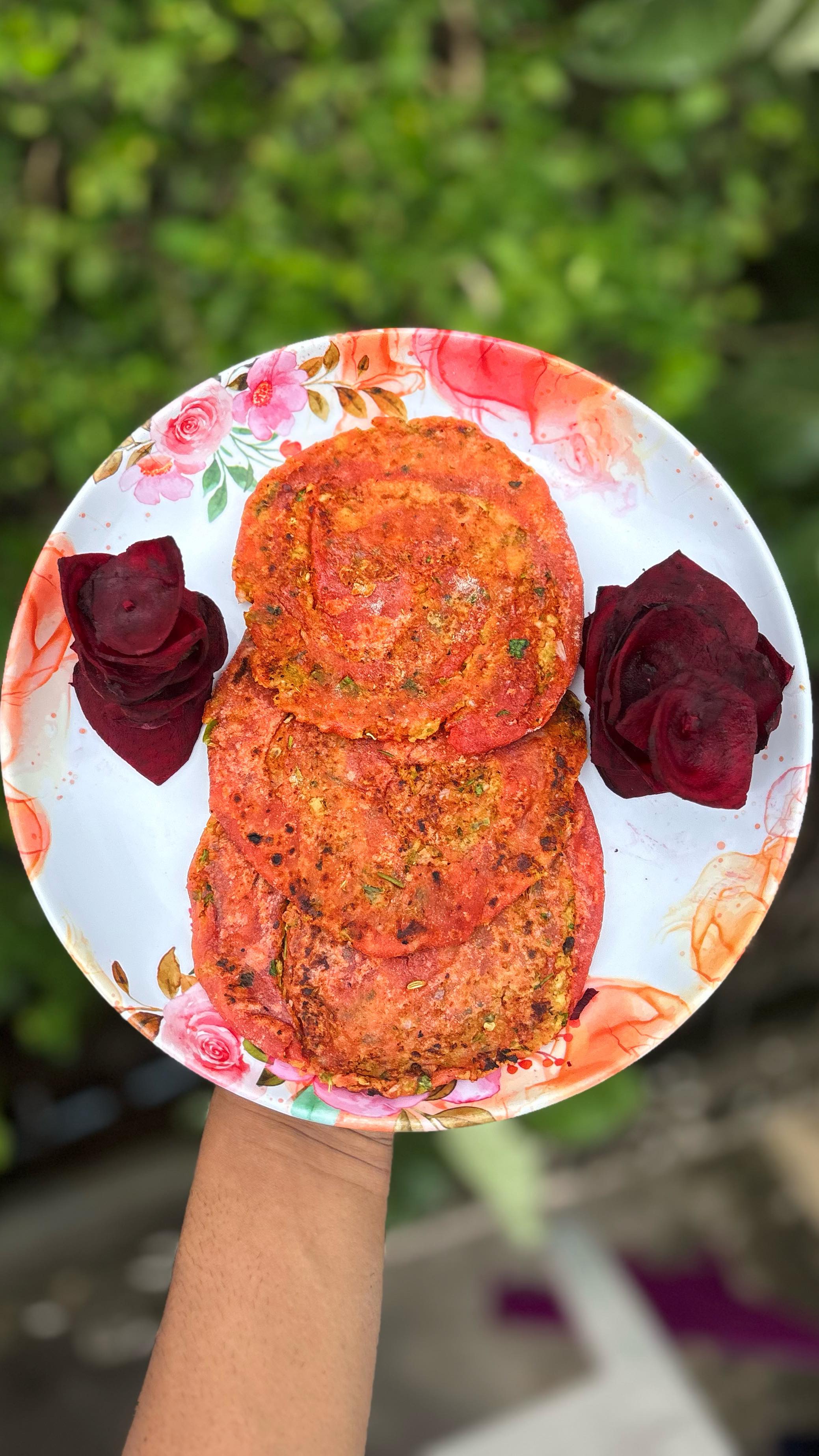 Instagram post by @vignesh19raj for Akshayakalpa Organic. Caption reads: Paneer paratha recipe ✅

Try this @akshayakalpa....