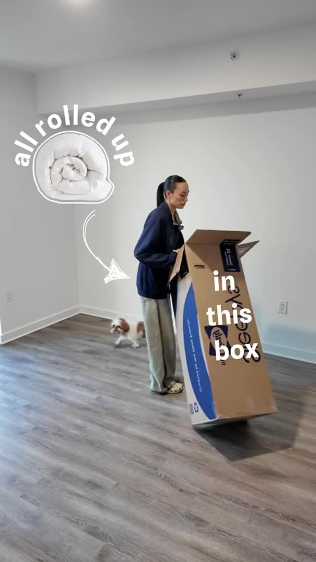 Instagram post by @mafeanzures for Mattress Firm. Caption reads: we have a mattressss yayyy 🤭

@mattressfirm....