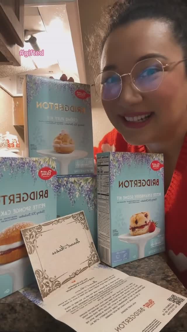 Instagram post by @aynsley_broom for Bridgerton. Caption reads: BRIDGERTON & BAKING WITH LADY CROCKER🫶🏽
I am SO....