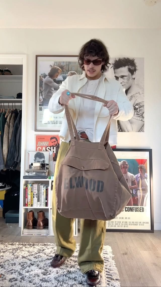 Instagram post by @garrettcarswell for Elwood Clothing. Caption reads: [...] the new Hundred Acres Collection by....