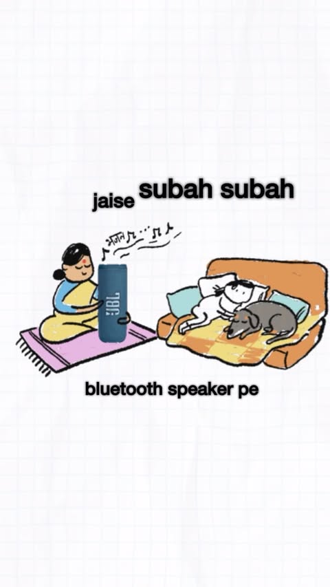 Instagram post by @neha.doodles for Flipkart TechSpert. Caption reads: Mummy ke bina ghar soona soona. Speaker ke bina....