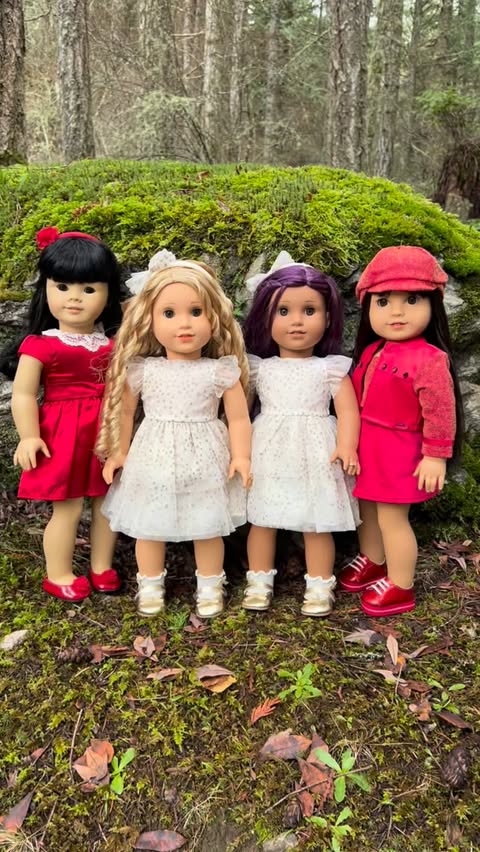 Instagram post by @americangirldollsonisland for American Girl. Caption reads: ❤️Still feel sparkly this season!....