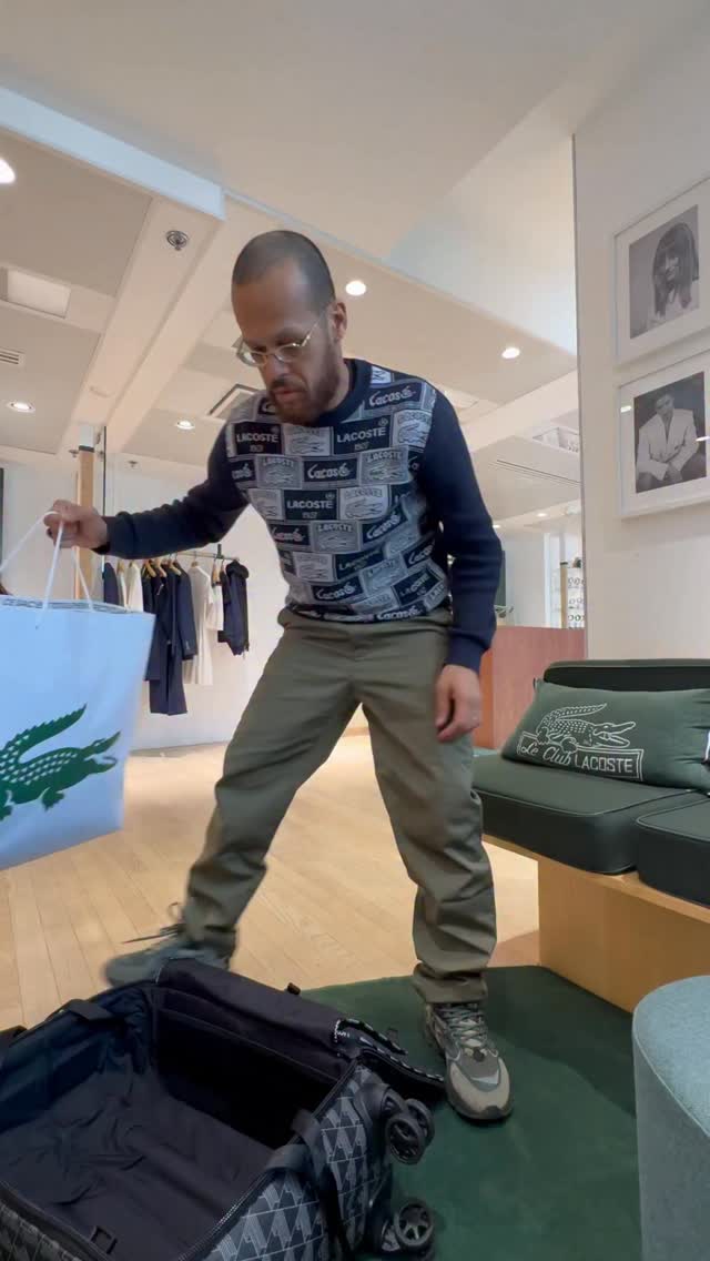 Instagram post by @lilou_officiel for Lacoste. Caption reads: Welcome to asmr

🐊 @lacoste 

Crocodile Lover....