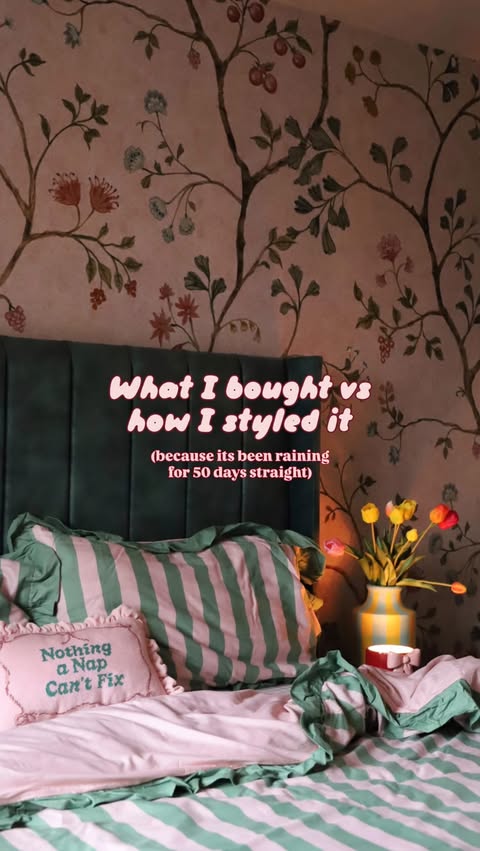 Instagram post by @thehousewiththepinkbed for HomeSense. Caption reads: [...] I found some beautiful pieces at Homesense....