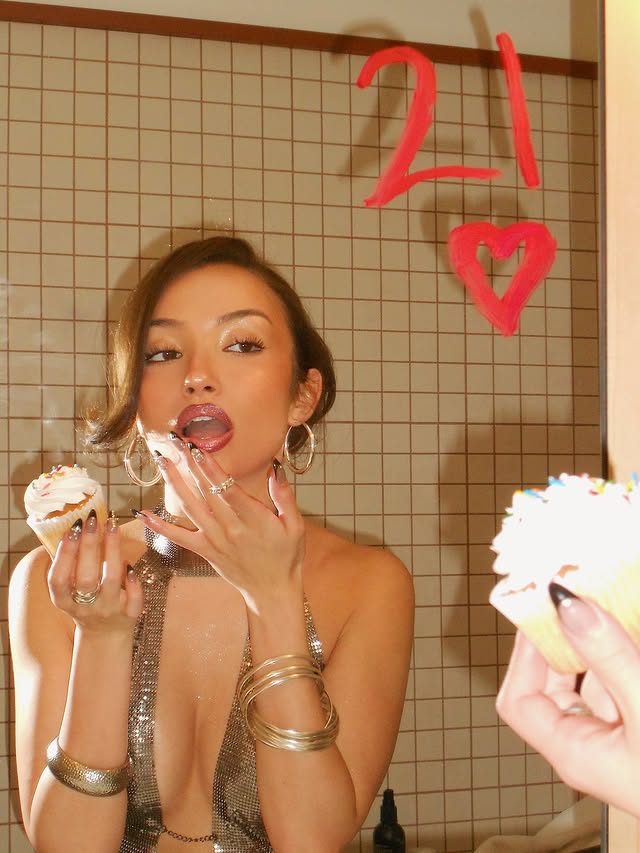 Instagram post by @alessyafarrugiaa for Jaded LDN. Caption reads: just turned 21.. pls send help and moscato.