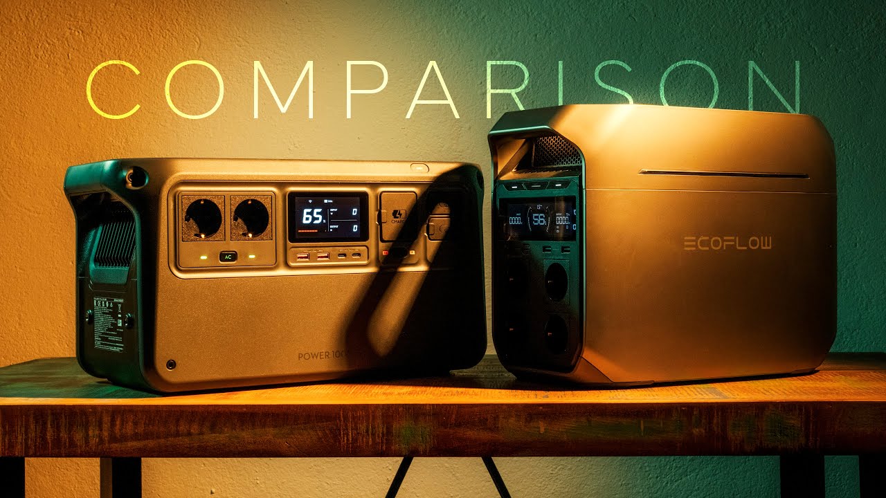 YouTube post by @FenchelJanisch2 for Flickr. Caption reads: DJI Power 1000 V2 vs. EcoFlow Delta 3 Plus: Which....