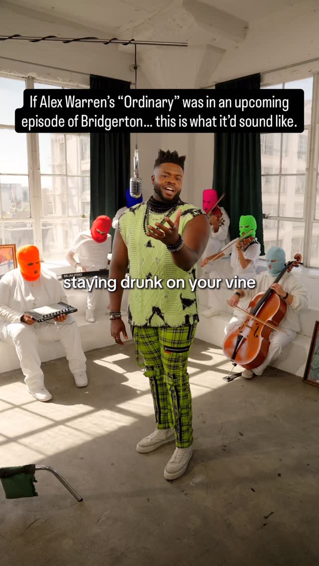 Instagram post by @kolusola for Bridgerton. Caption reads: A modern misfit moment in a ballroom full of....