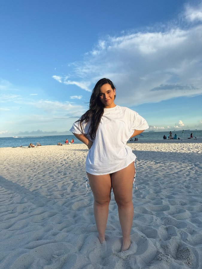 Instagram post by @bearybecca for Boohoo. Caption reads: Somethin bout this weather makes me wanna roll....