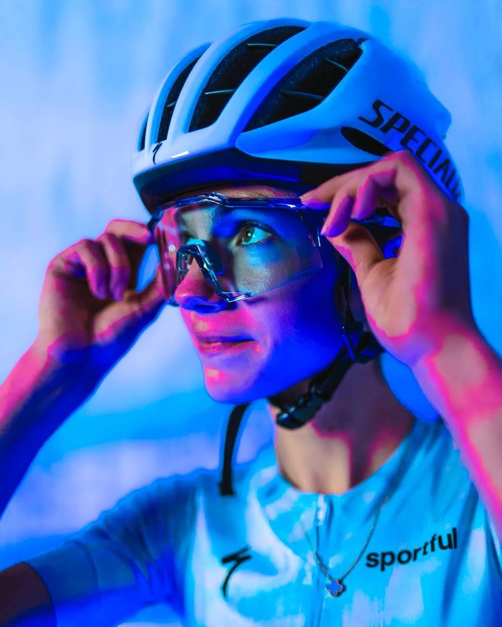 Instagram post by @trinityracing_ for 100% Bike. Caption reads: Calm and fully focused on every turn⚡️ We’re proud....