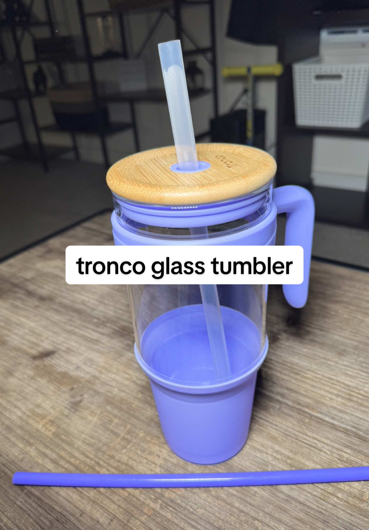 TikTok post by @ashleynreid for Tronco. Caption reads: I’m so excited to get my @Troncoofficial glass....