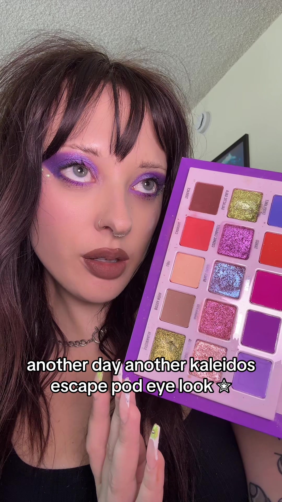 TikTok post by @itsjuliakbye for About-face Beauty. Caption reads: [...] ft @Half Magic by Donni Davy + @about-face....