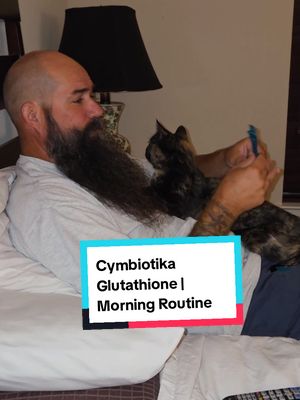 TikTok post by @genx.glow.up for Cymbiotika. Caption reads: @Cymbiotika Liposomal Glutathione has officially....