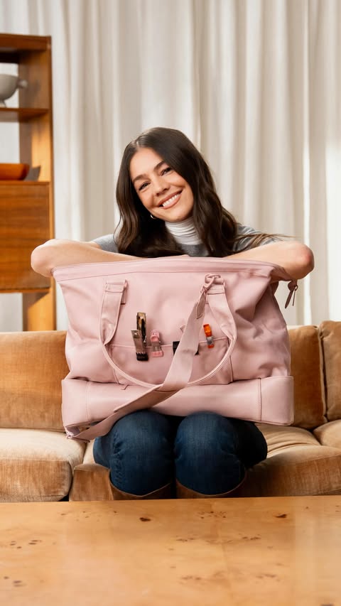 Instagram post by @mollyddickson for REVOLVE. Caption reads: Ever wondered what a celebrity stylist keeps on....