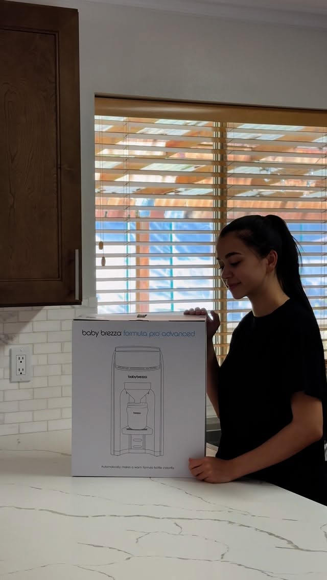 Instagram post by @hamdamivna18 for Baby Brezza. Caption reads: Parenting just got easier with the right helper by....