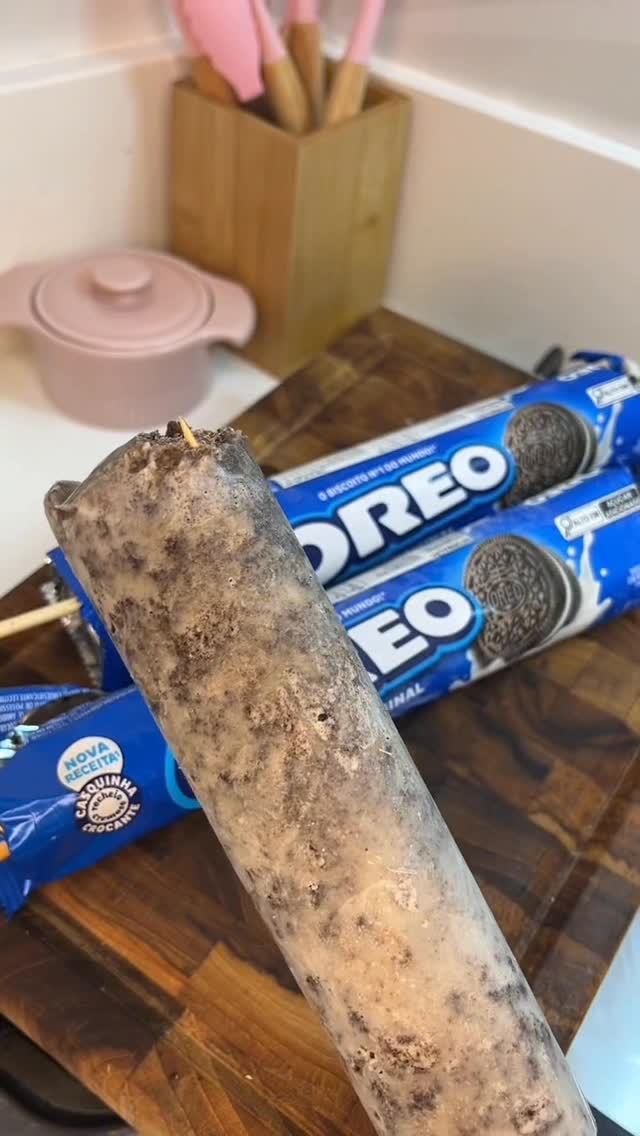 Instagram post by @danisouza_031 for Mercado Livre. Caption reads: Picolé de biscoito oreo 
.
.
.
Id biscoito oreo:....