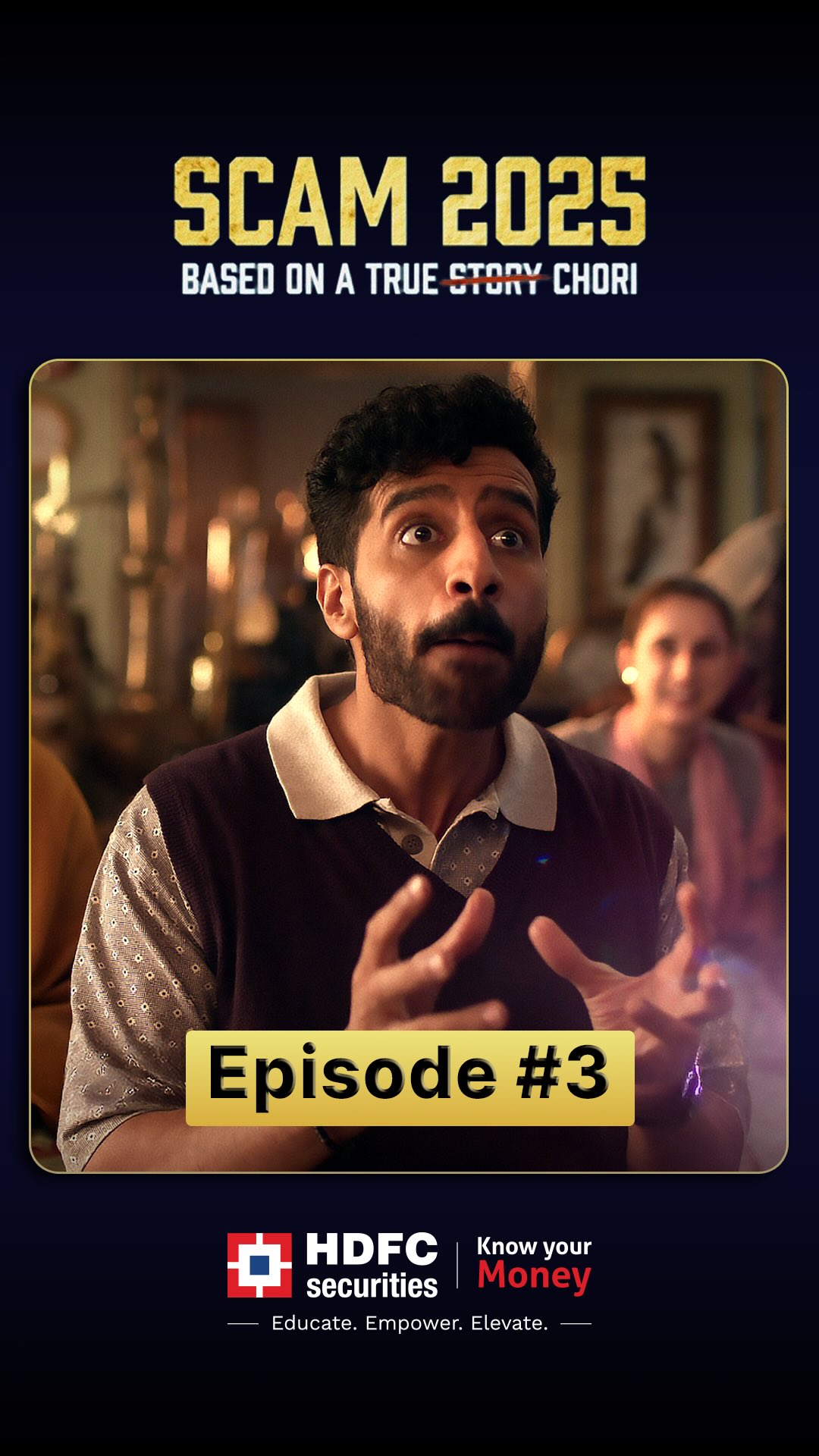 Instagram post by @vforvigilaunty for HDFC Bank. Caption reads: 💥 We exposed the Choron ka Parivar. Now they’ve....