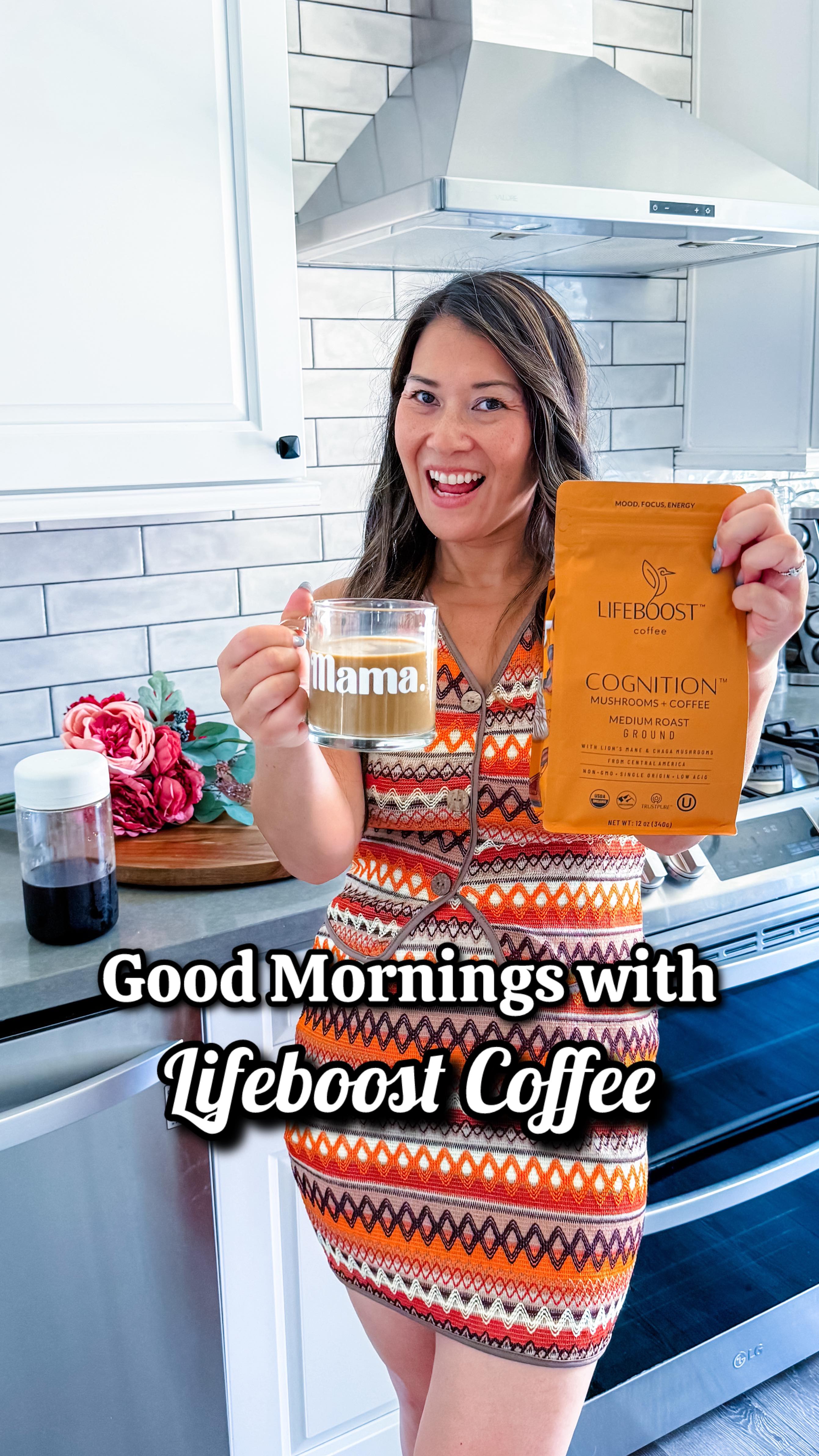Instagram post by @letsrowithit for Lifeboost Coffee. Caption reads: #lifeboostcoffeepartner #sponsored | My new....