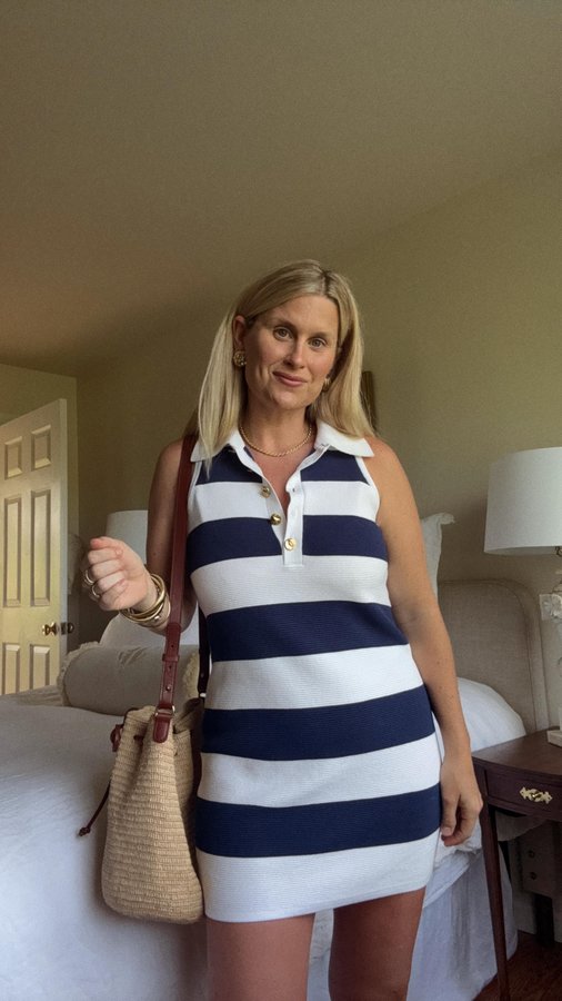 Instagram post by @sarahchappellhorton for Show Me Your Mumu. Caption reads: [...] New stripes, linens, and swim from....