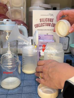 TikTok post by @mrsglass_ for Legendairy Milk. Caption reads: [...] Brain & Body + his probiotics from....