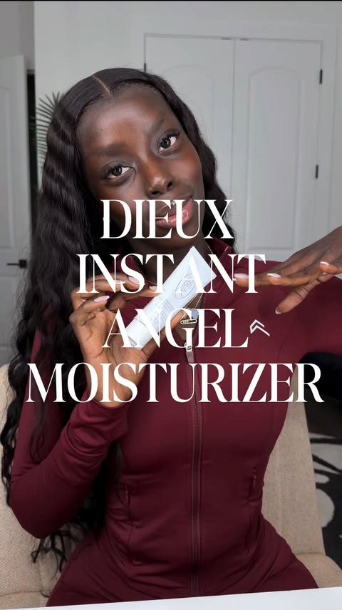 Instagram post by @golloria for Dieuxskin. Caption reads: that’s how we @dieuxskin! 🤏🏿 the perfect  base....