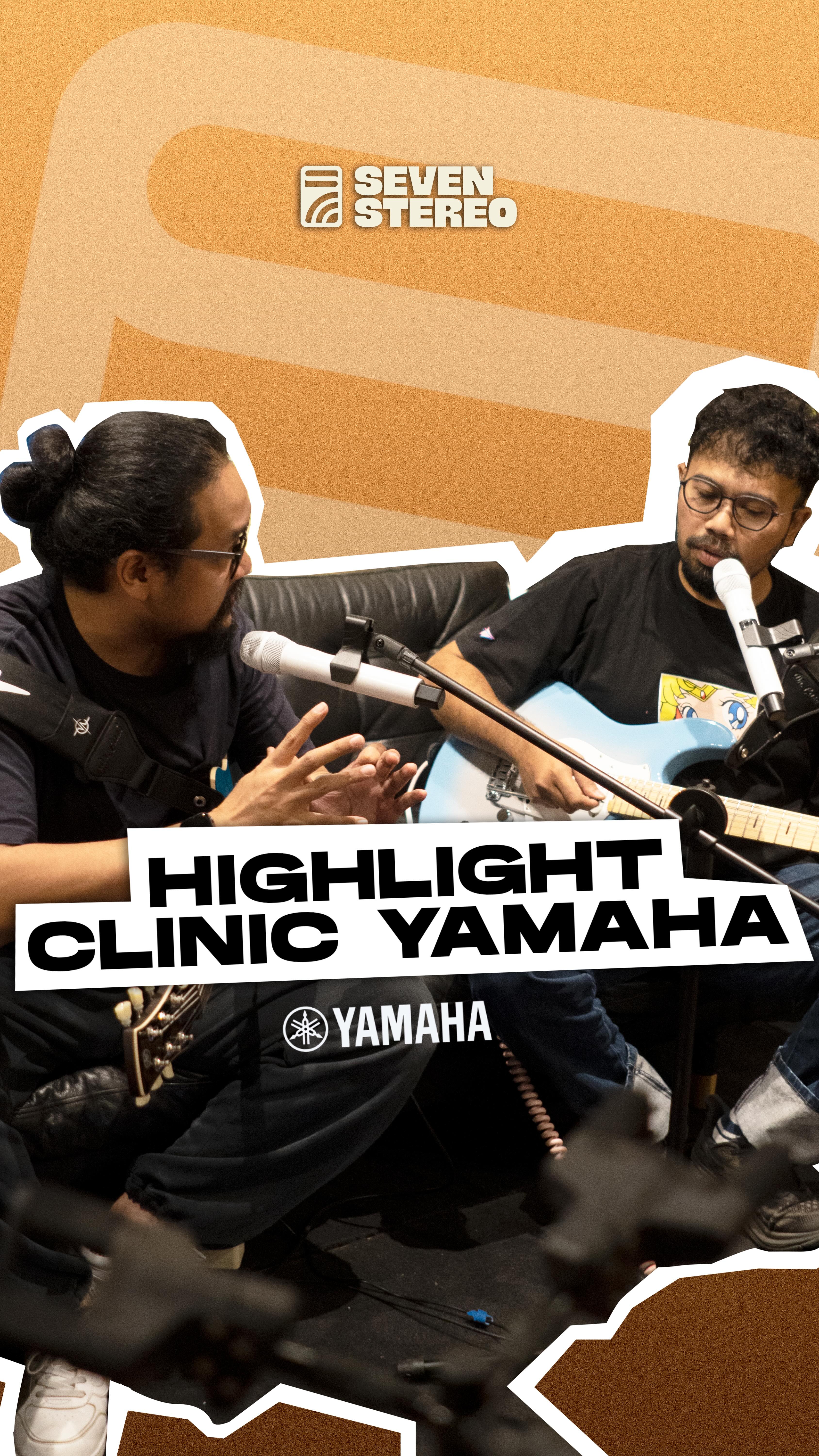 Instagram post by @vega.antares for Yamaha. Caption reads: Klinik Yamaha bareng Mas Vega Antares & Mas Mecko....