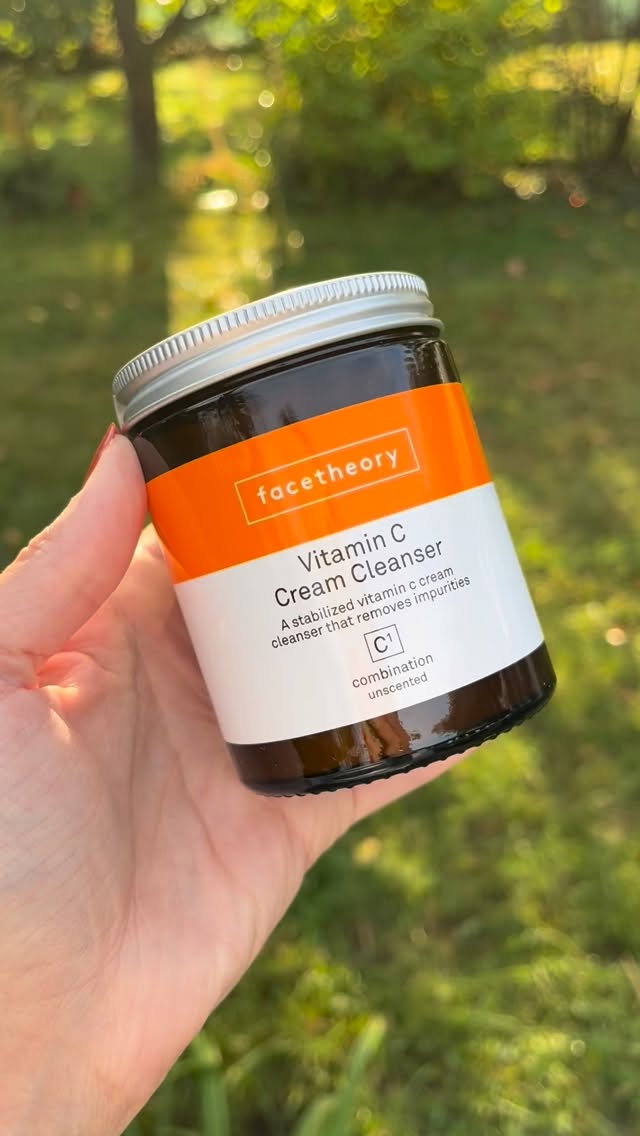 Instagram post by @naybae_beauty for Facetheory. Caption reads: PR | @facetheory packaging may look different than....