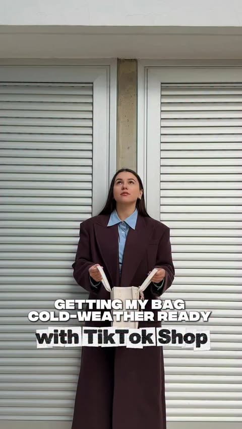 Instagram post by @nemyrychkate for TikTok Shop. Caption reads: ad • catching my fav winter @tiktokshop finds....