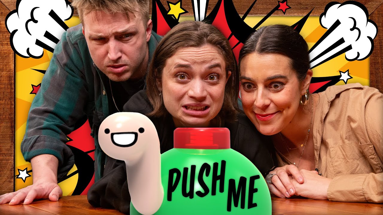 YouTube post by @SmoshGames for Smosh. Caption reads: Do The Dare Or Push The Button?.