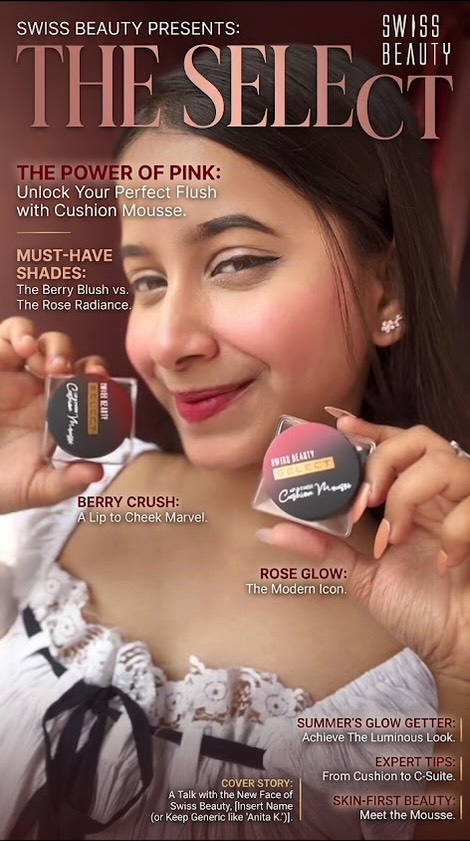 Instagram post by @dutta8862 for Craze. Caption reads: Glow made effortless 💗✨ This cushion mousse blush....