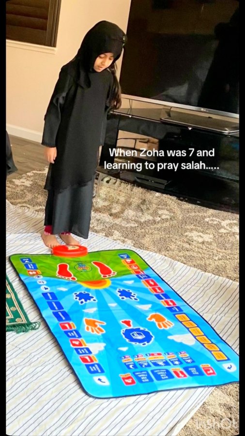 Instagram post by @mommyofzkids for My Salah Mat. Caption reads: We’ve had the Kids Salah Mat for the past five....