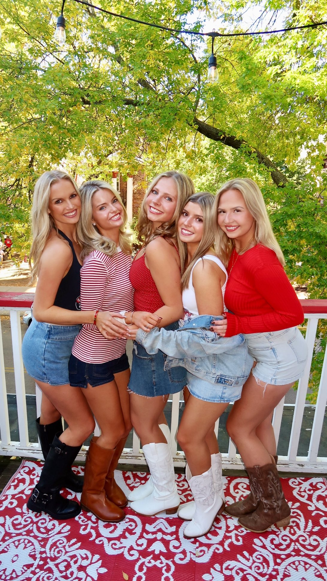 Instagram post by @ava__ernst for Under Armour. Caption reads: Style a gameday outfit with me for @badgerfootball....