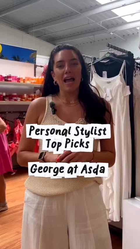Instagram post by @francescaallenstyling_ for George at Asda. Caption reads: My top picks from @georgeatasda 🛍️ come shopping....