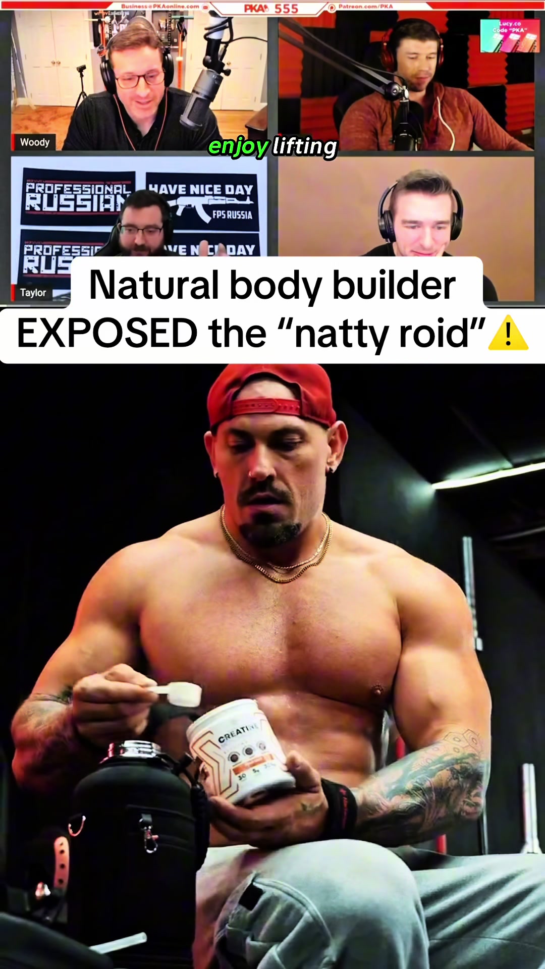 TikTok post by @colyn2.1 for Peak Revival X. Caption reads: How is this stuff not banned…#Fitness #gym....