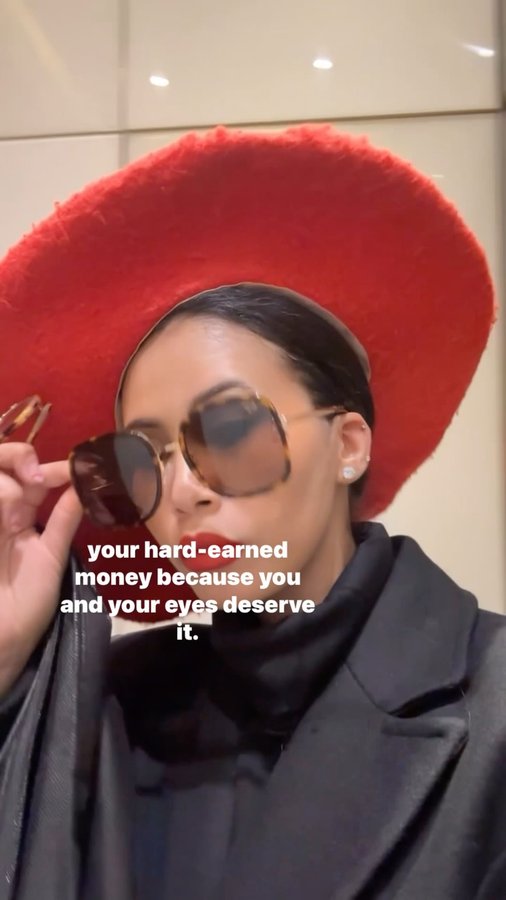 Instagram post by @littlefashionstylist for Vision Express. Caption reads: So excited to be heading over to my very first....