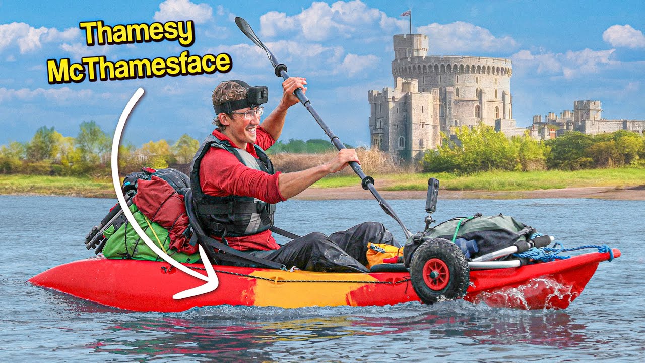 YouTube post by @EdPratt for Alpkit. Caption reads: Source to Sea down the River Thames WITHOUT....