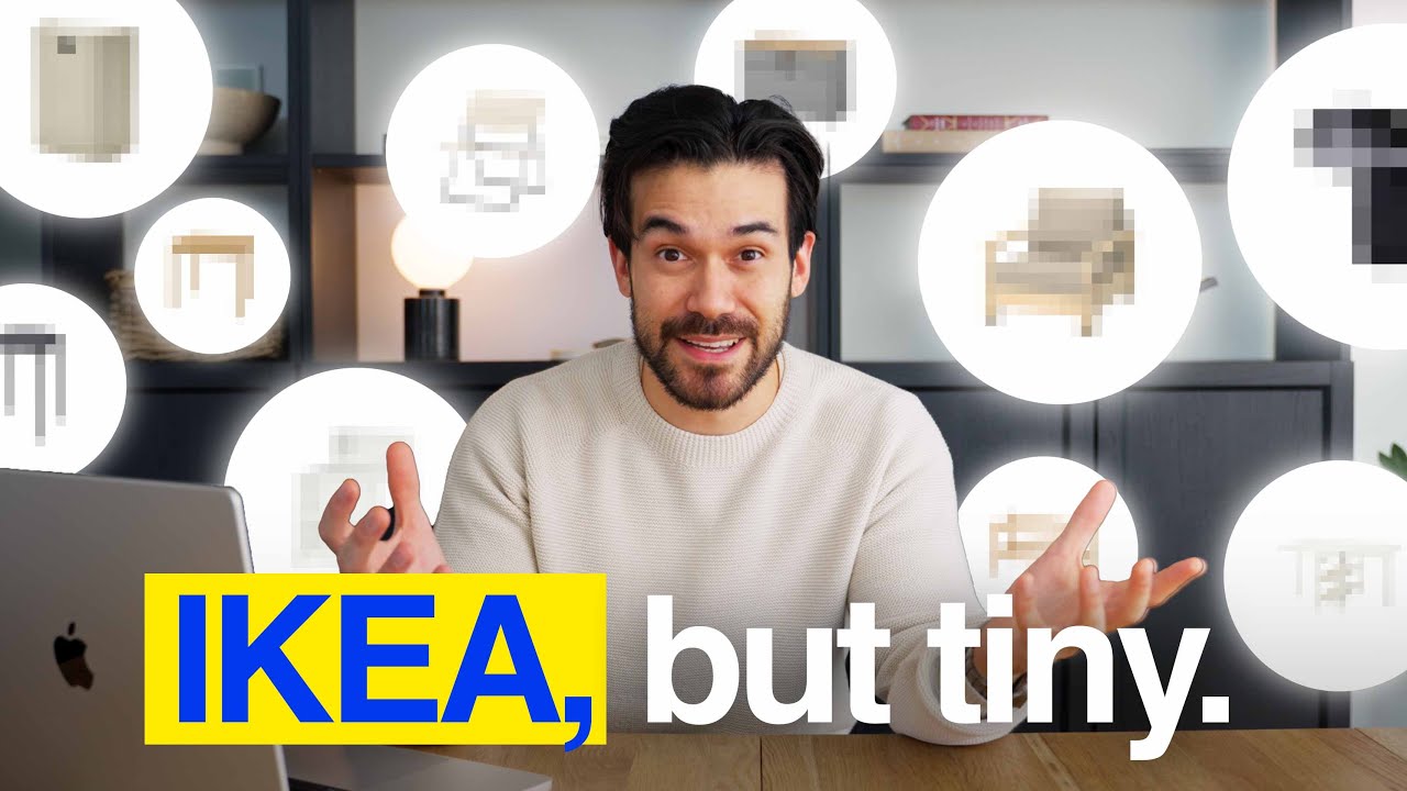 YouTube post by @DanielTitchener for AeroPress. Caption reads: Architect’s TOP-10 New IKEA Space Saving Products....
