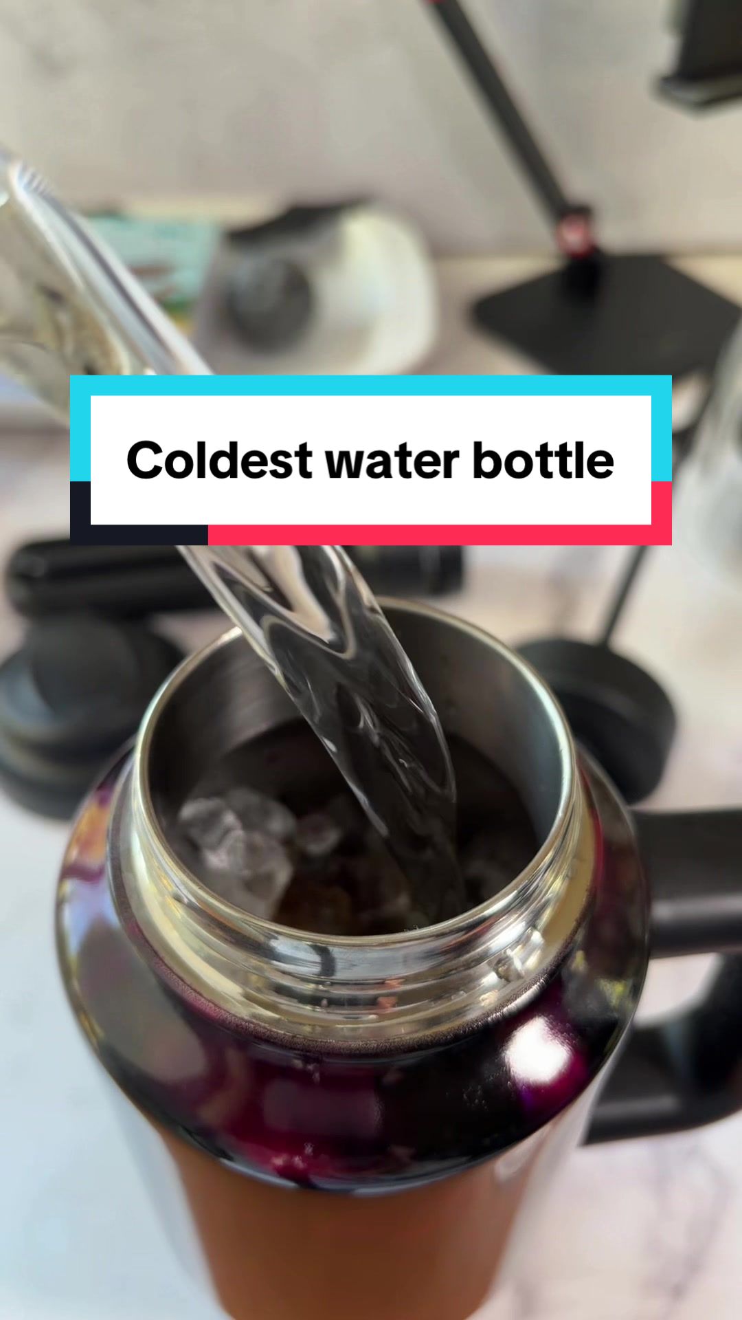 TikTok post by @scottishcherokee for Coldest. Caption reads: Coldest water bottles keeps my water [...].