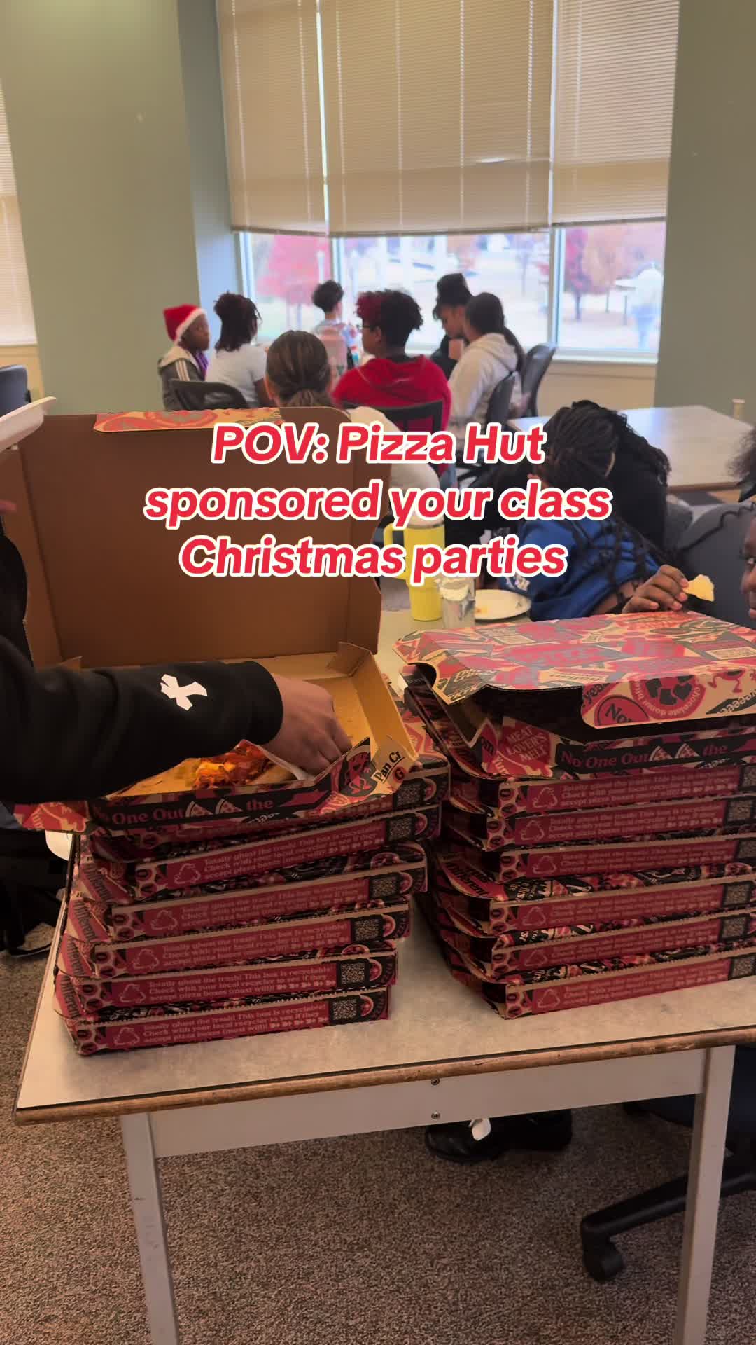 TikTok post by @darnesha_monet for Pizza Hut. Caption reads: Huge shoutout to @Pizza Hut for sponsoring my....