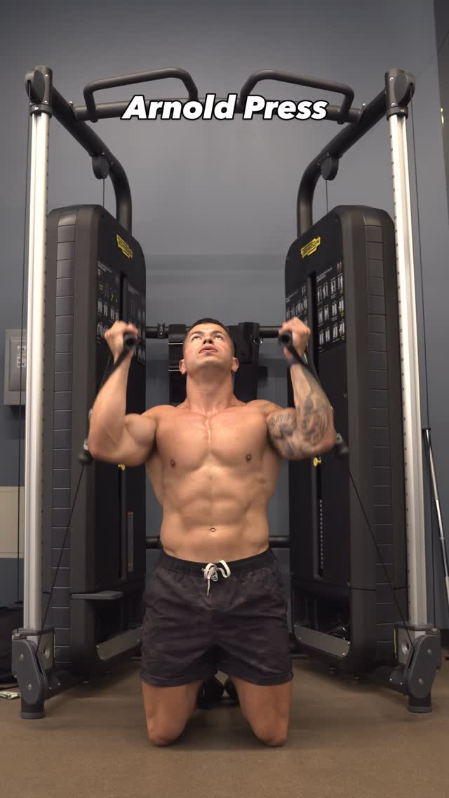 Instagram post by @christiancastano for Technogym. Caption reads: CABLE SHOULDER BURNER 🔥💪🏼

Maximize your....