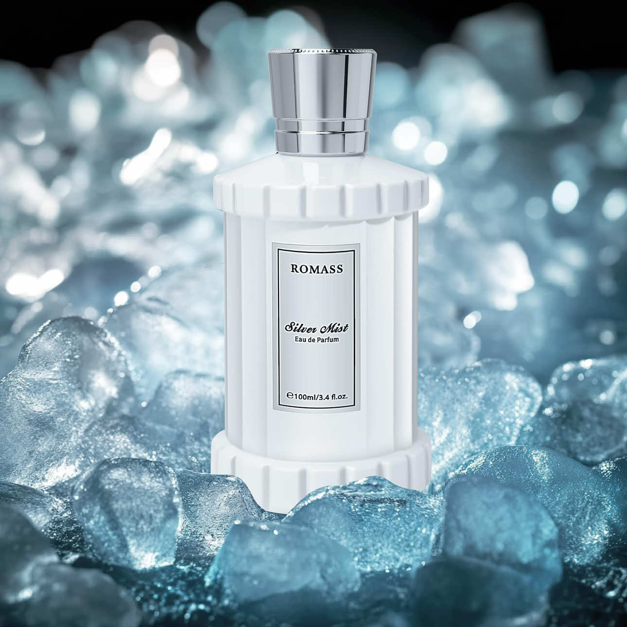 TikTok post by @fragranceswan for Romass. Caption reads: Romass Silver Mist Review: A Fresh Citrus [...].