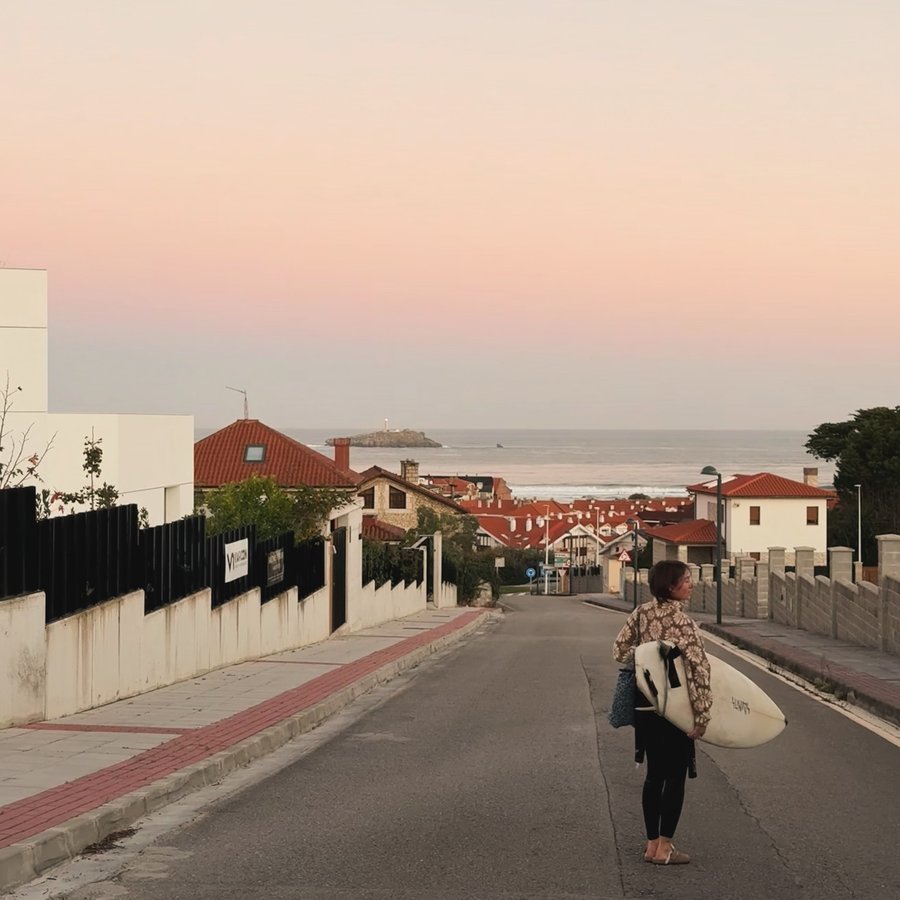 Instagram post by @isa.loetscher for ROXY. Caption reads: [...] #outfitoftheday #fyp #trending #roxy....