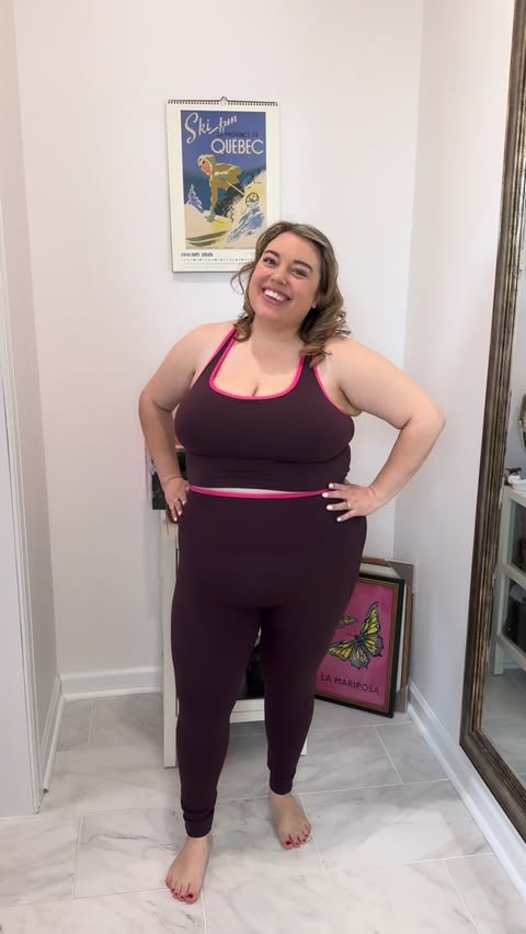 Instagram post by an influencer for Fabletics. Caption reads: This new @fabletics set is SO GOOD! Their [...].