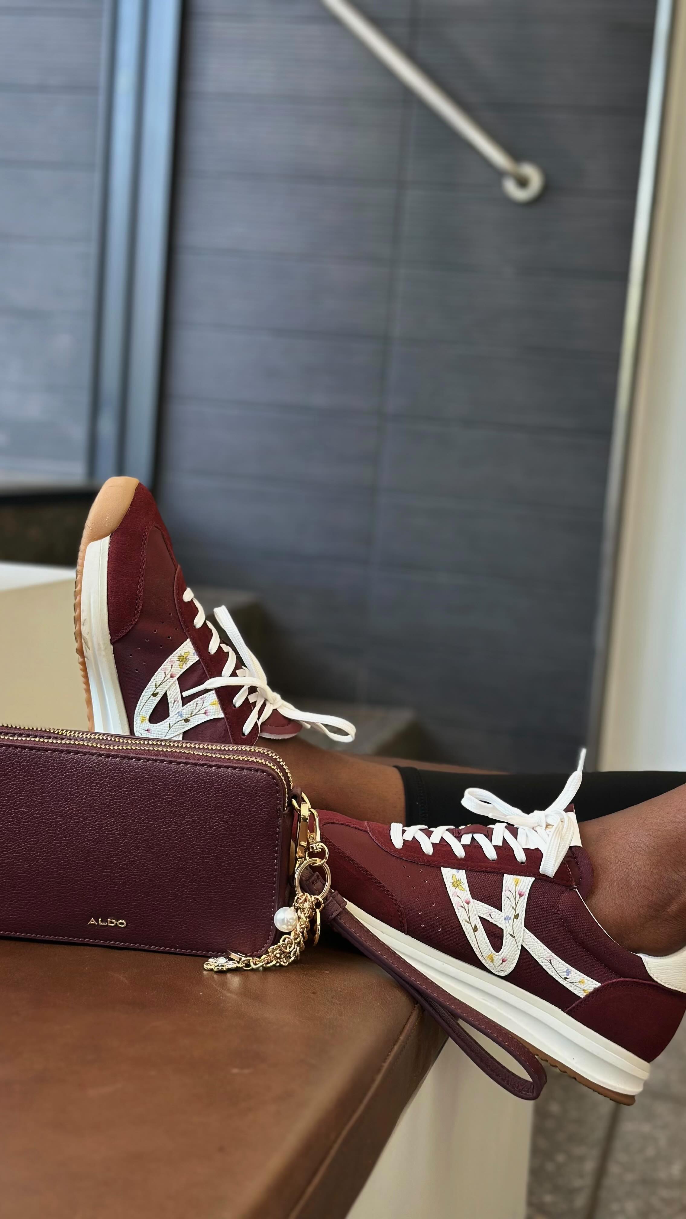 Instagram post by @zoliswa_gm for ALDO Shoes. Caption reads: [...] outfit 😍 Accessories @aldoshoes_sa #ad.