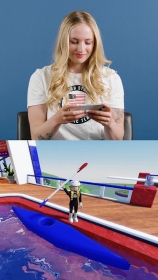 Instagram post by @evykayak for Roblox. Caption reads: SO excited to share that I partnered with @TeamUSA....