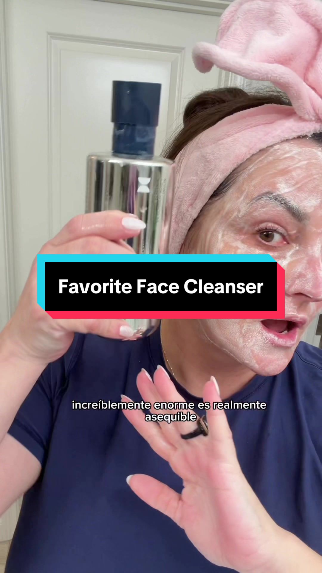 TikTok post by @veronicaof541 for Prequel Skin. Caption reads: My favorite face cleanser is from @Prequelskin It....