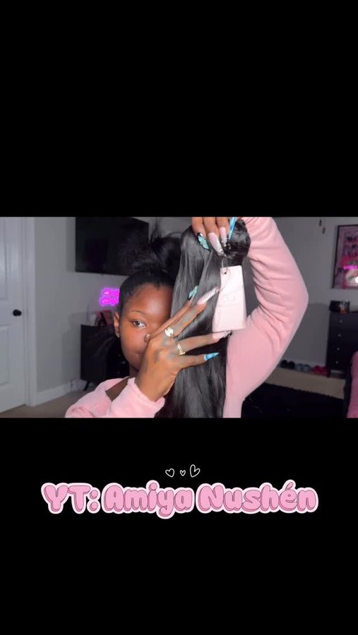 Instagram post by @amiyanushen for Curlsqueen. Caption reads: I just dropped a new YT video reviewing these clip....